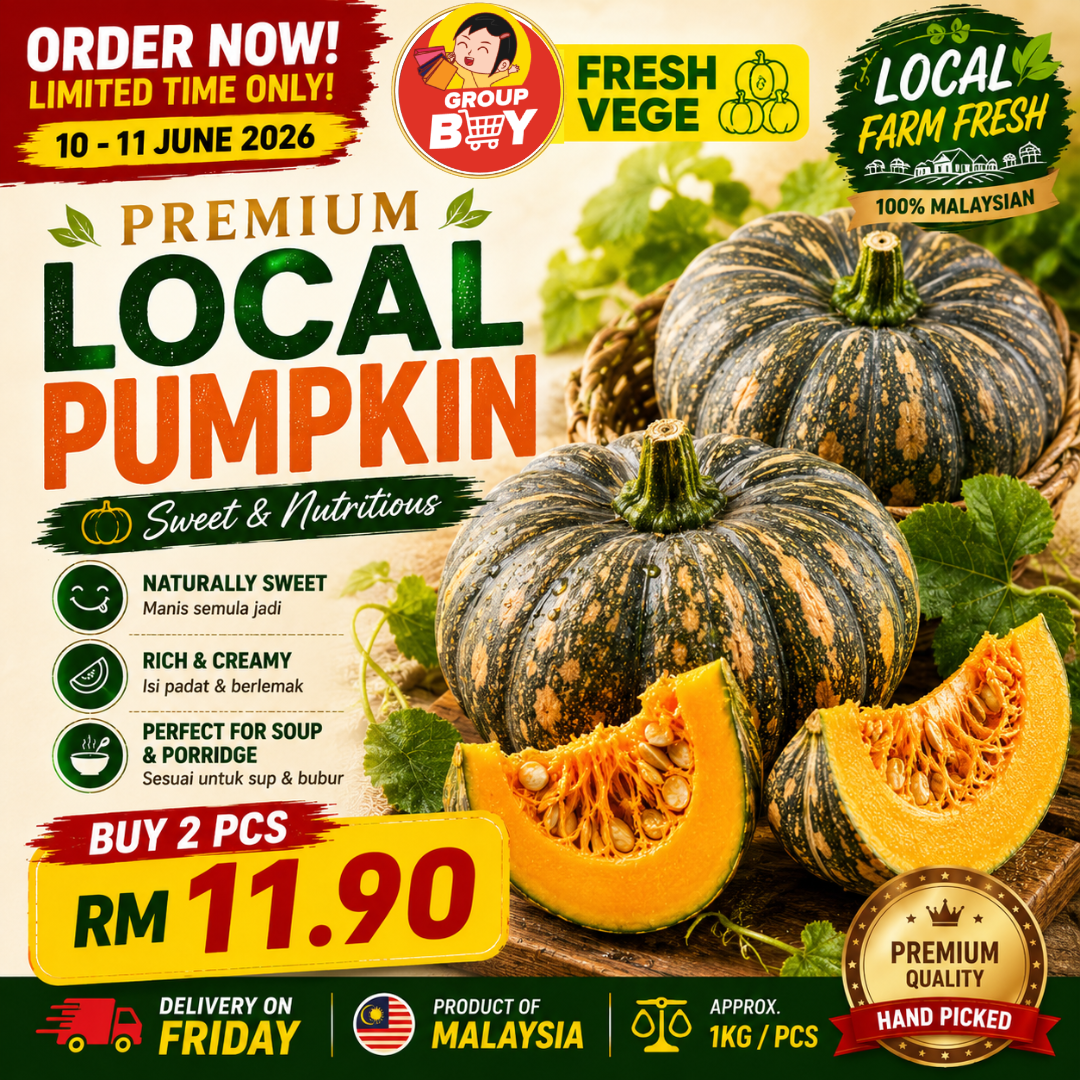 (FRUITS) PREMIUM LOCAL PUMPKIN 1KG
