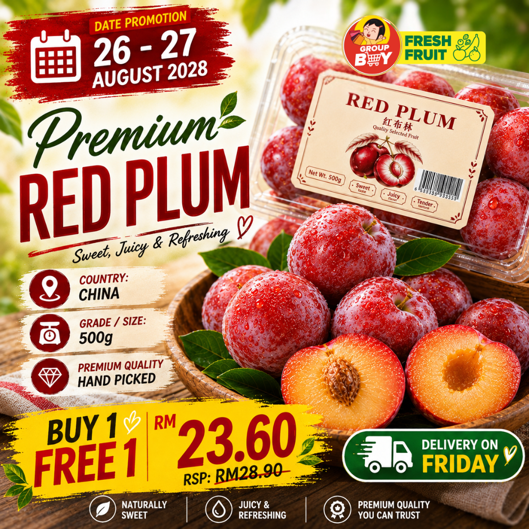 (FRUITS) PREMIUM RED PLUM 500G
