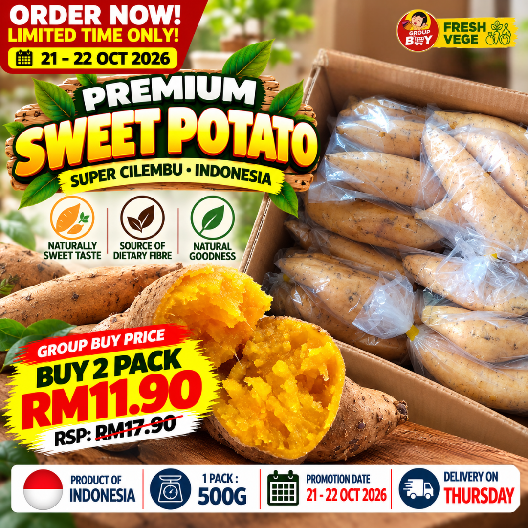 (FRUITS) PREMIUM SWEET POTATO 500G MLK
